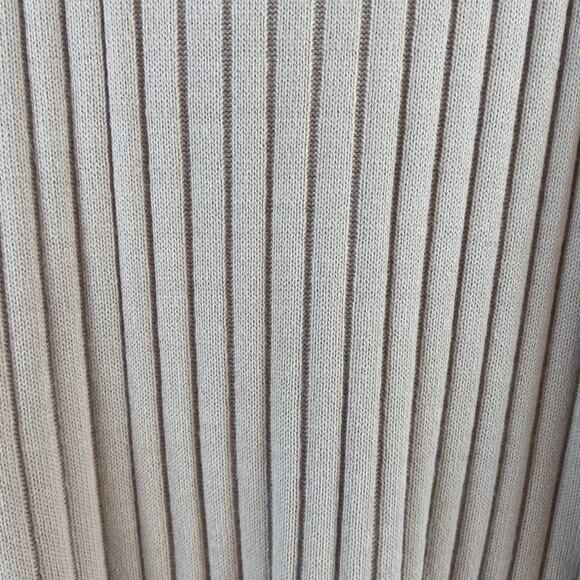 London Fog Men's Size 2XLT tan ribbed sweater vest- masculine, androgynous #3097 - Picture 3 of 5